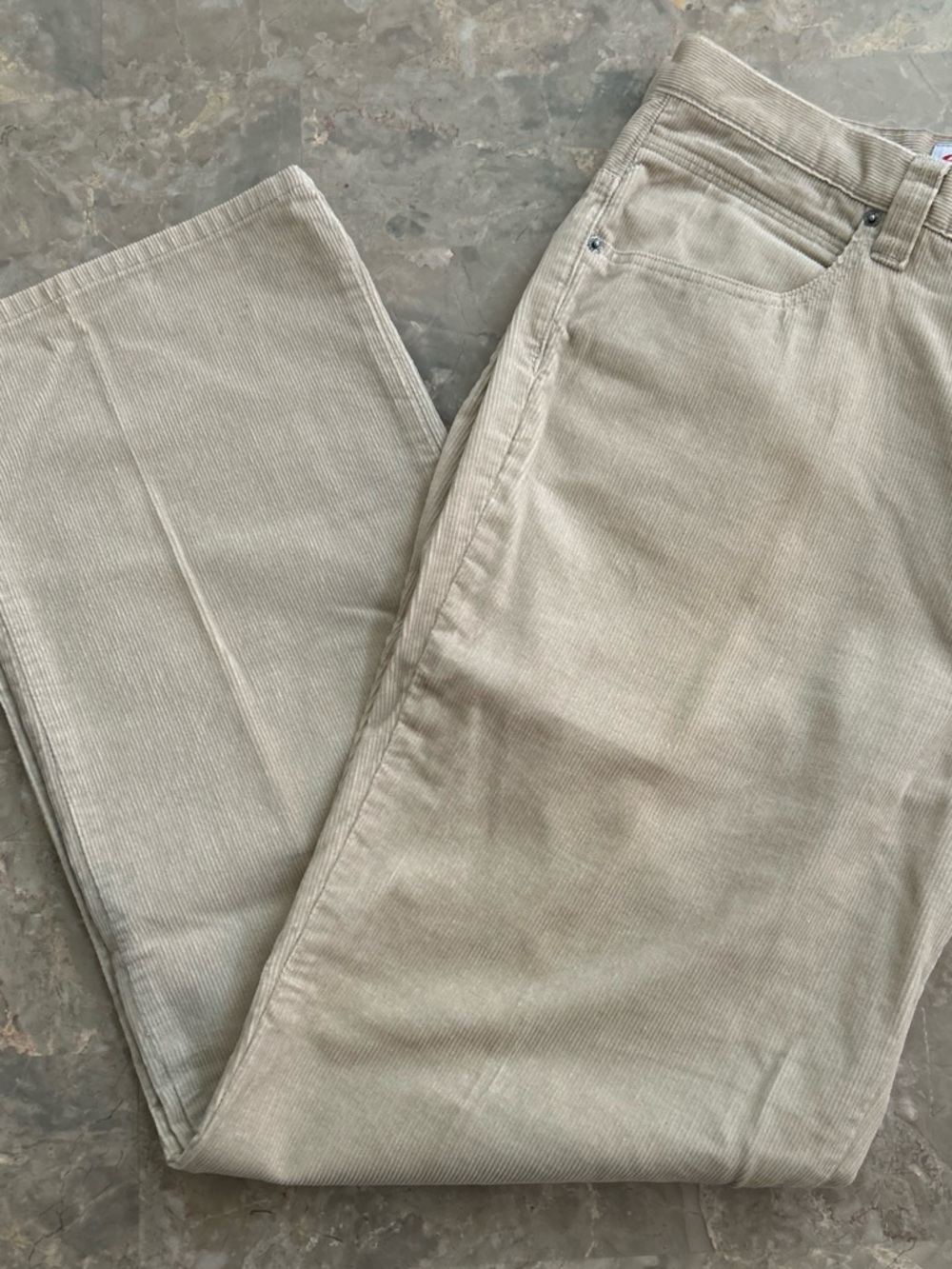 Vintage 2000s Anchor Blue Corduroy Pants 34x32 Fits 37x31 Baggy Beige